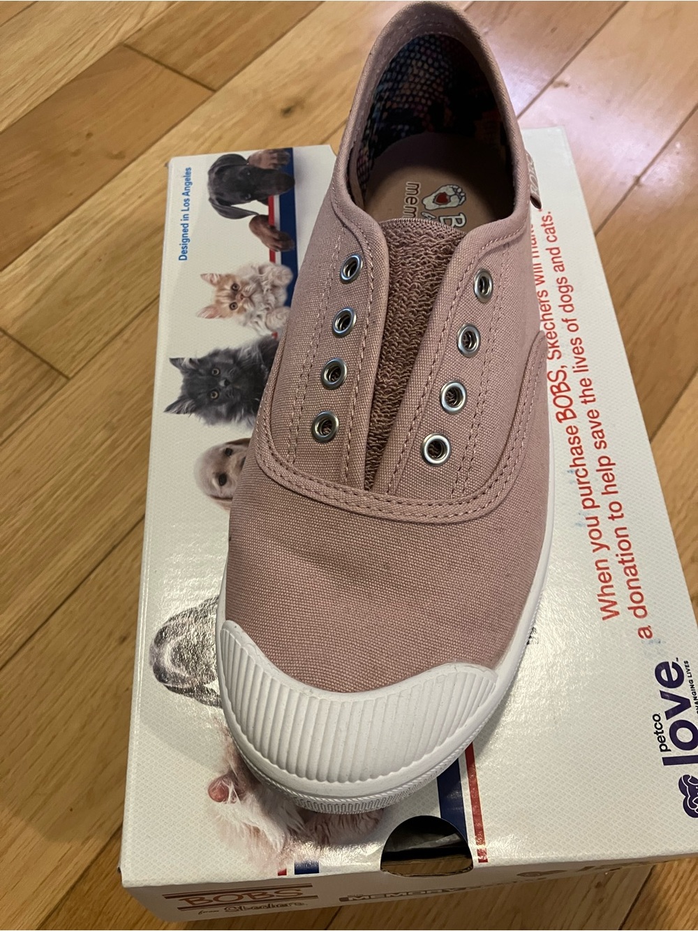 Women’s Canvas Slip-On Sneakers - Pink